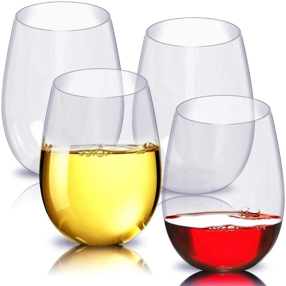 Plastic Stemless Wine Glasses: image 8